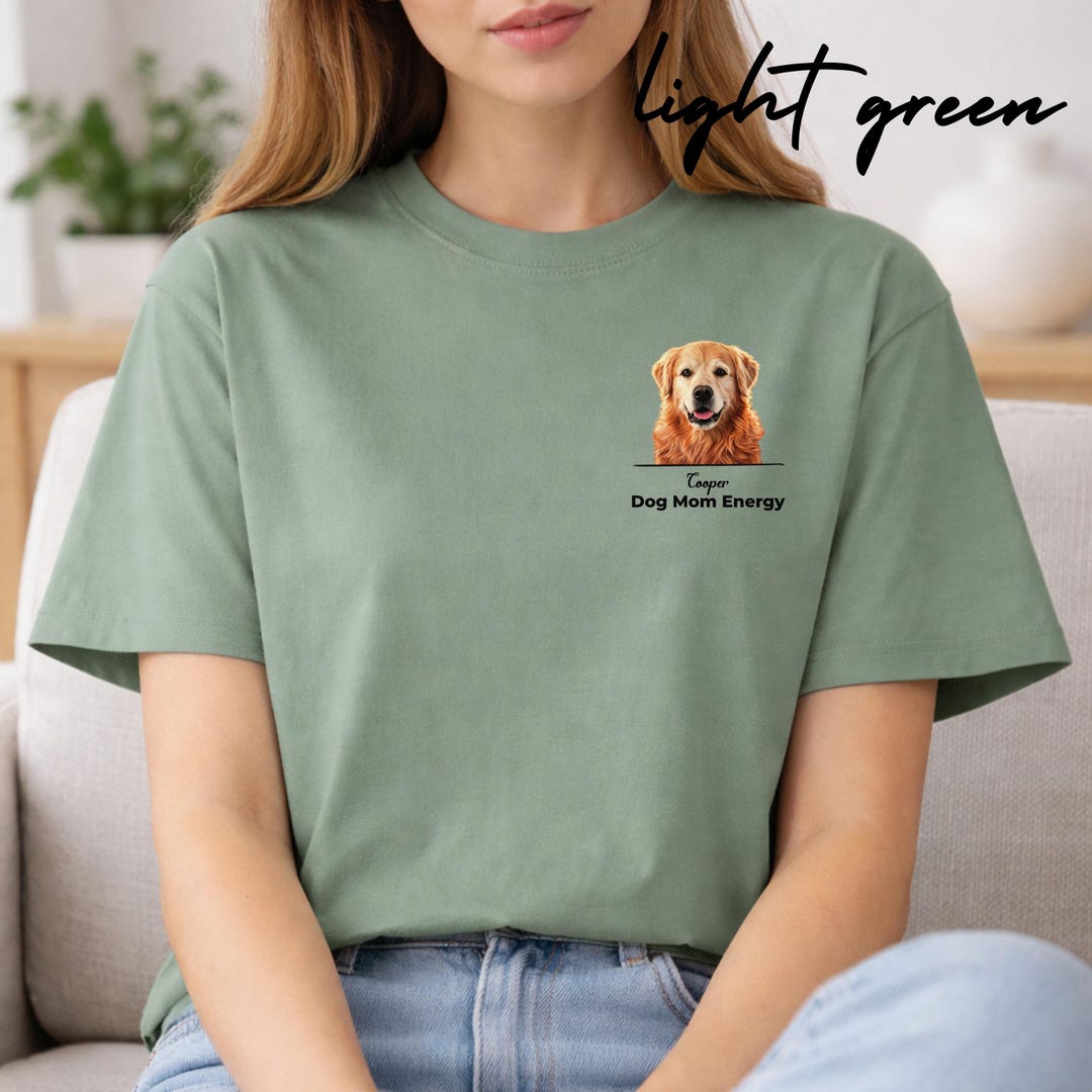 Custom Dog Shirt, Personalized Golden Retriever Tee, Dog Mom Gift ...