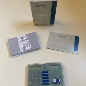 Vintage Marksman Database | New in Box | 90s Transparent Pocket Organizer | KPN Webcast Promo | Retro Tech | Unused Database