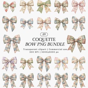 Pacote PNG de laços Pastel Coquette, Clipart de fita floral patchwork, Arquivo de sublimação vintage estilo grannycore cottagecore