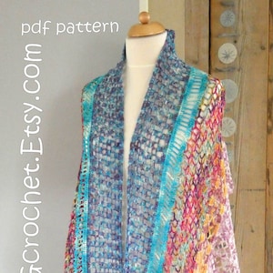 Crochet pattern LACE SHAWL by ATERGcrochet