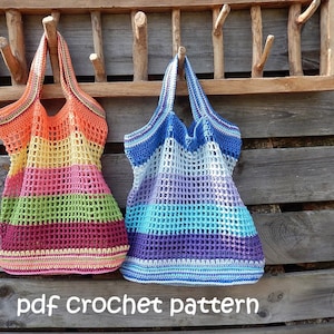 Crochet pattern MARKET TOTE BAG by ATERGcrochet