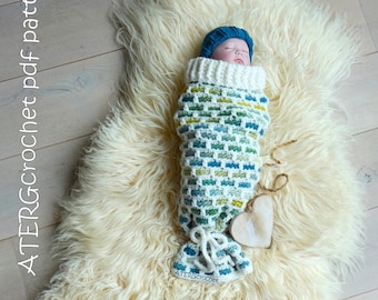 Crochet pattern COCOON NEWBORN by ATERGcrochet