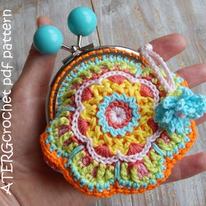 Crochet pattern FLOWER PURSE by ATERGcrochet