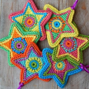 Christmas star crochet pattern by ATERGcrochet