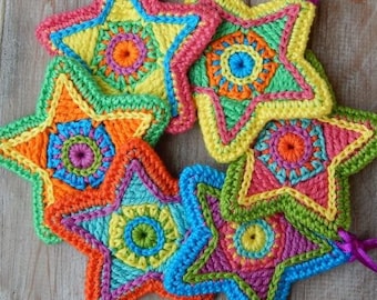 Christmas star crochet pattern by ATERGcrochet