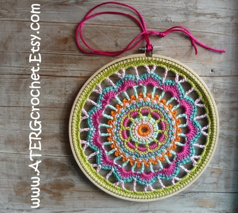 Crochet pattern EMBROIDERY RING by ATERGcrochet image 3