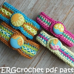 Crochet pdf pattern TWO BRACELETS by ATERGcrochet image 2