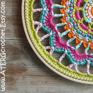 Crochet pattern EMBROIDERY RING by ATERGcrochet image 2