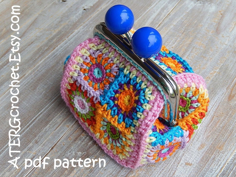 Haakpatroon PORTEMONNEE 'petite square' van ATERGcrochet afbeelding 3