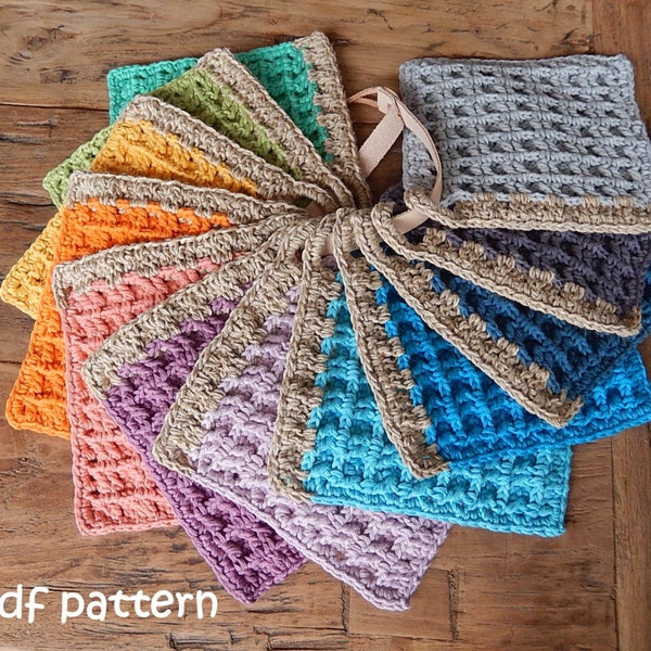 Crochet pattern POTHOLDER WAFFLE by ATERGcrochet