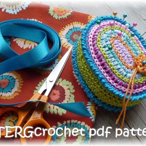 Crochet pattern PINCUSHION OVAL by ATERGcrochet image 1