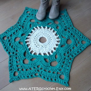 Crochet pattern STAR RUG by ATERGcrochet XL crochet image 5