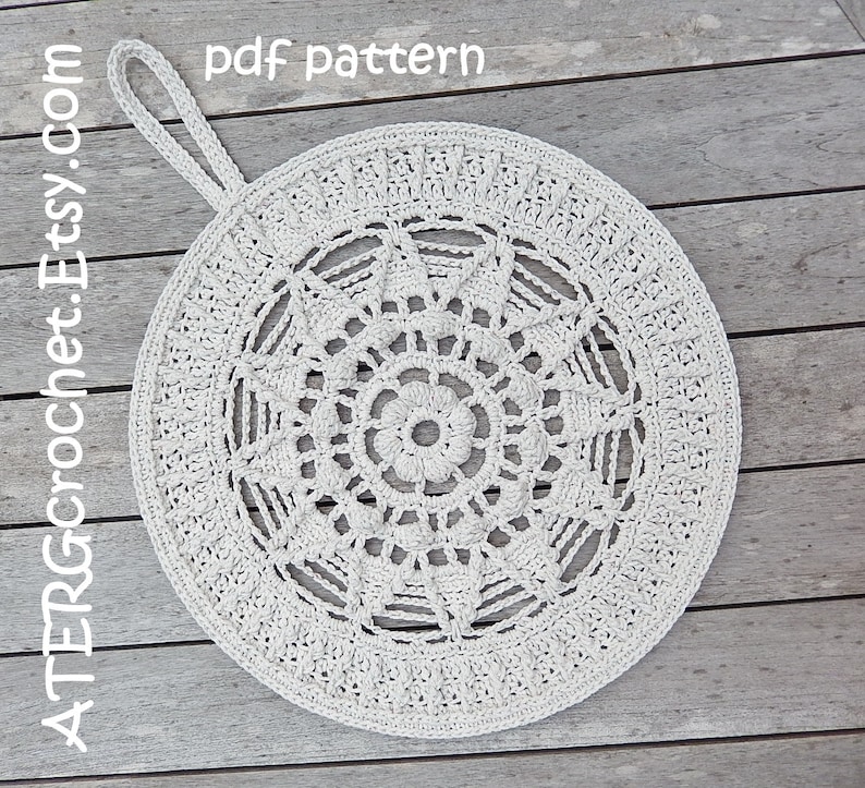 Crochet pattern BIG MANDALA by ATERGcrochet image 3