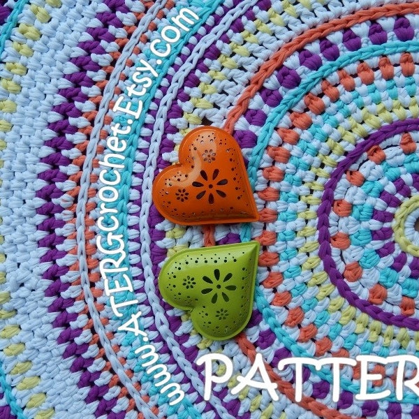 Crochet pattern RUG by ATERGcrochet