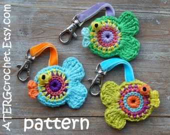 Crochet pattern FISH keyring by ATERGcrochet