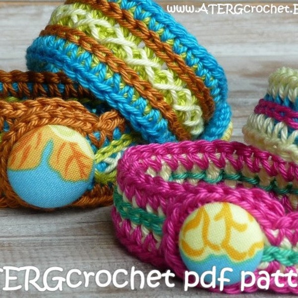 Gehäkelte pdf Anleitung ZWEI ARMBÄNDER von ATERGcrochet