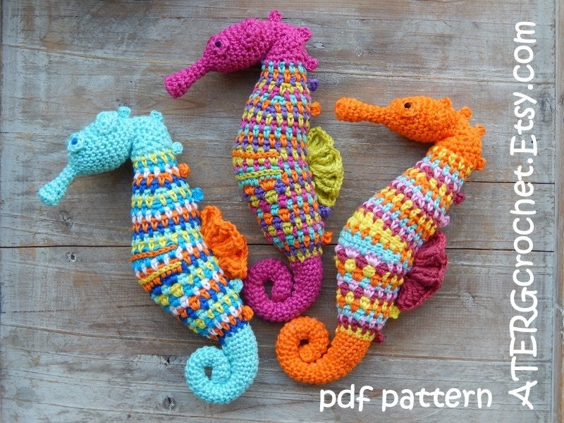 30 Seahorse Crochet Patterns to Make for Ocean-Inspired Gifts, Nursery Decor, and... 30 Classic Detailed Seahorse Crochet Pattern