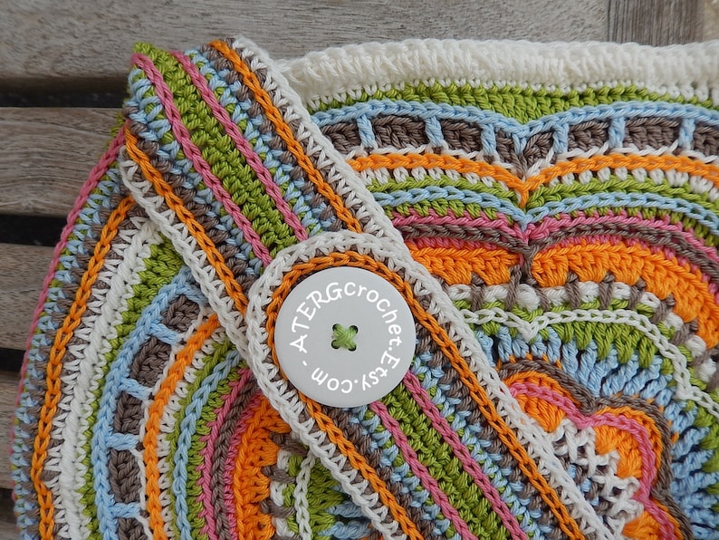 Haakpatroon Boho Flower Slouch Bag van ATERGcrochet afbeelding 8