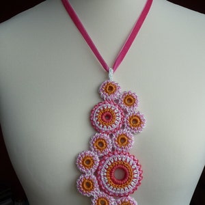 Crochet pattern NECKLACE 'circles of life' by ATERGcrochet image 5