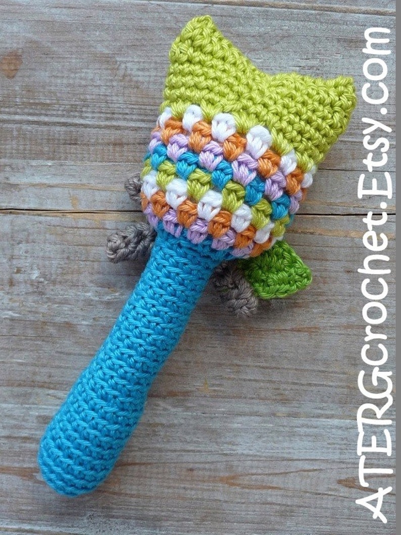 Crochet pattern OWL RATTLE by ATERGcrochet image 3