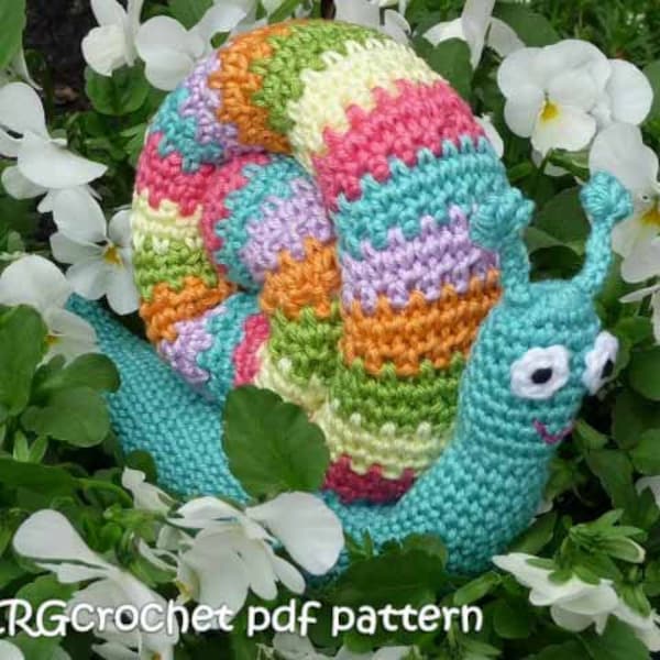 Crochet pattern RAINBOW SNAIL