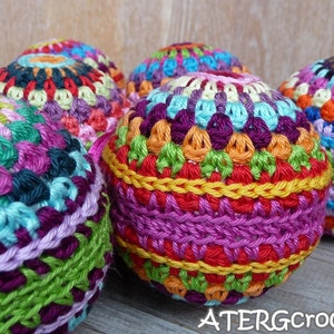 Crochet pattern Christmasball in 4 sizes by ATERGcrochet image 7