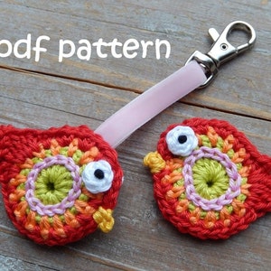 Crochet pattern BIRD key ring by ATERGcrochet image 2