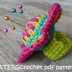 Crochet pattern pincushion ring by ATERGcrochet image 2