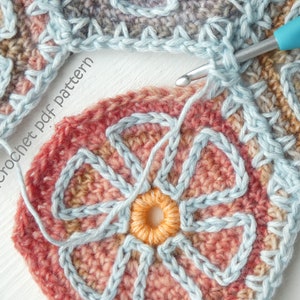 Crochet pattern Flower Bag Melange by ATERGcrochet image 7