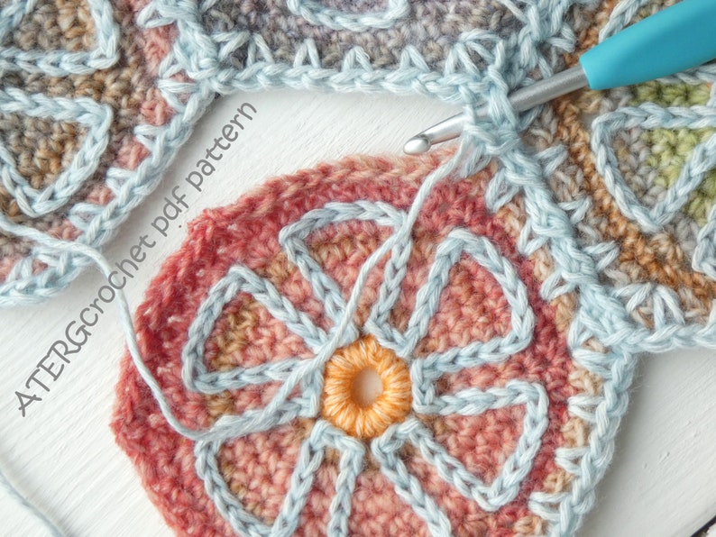 Crochet pattern Flower Bag Melange by ATERGcrochet image 7