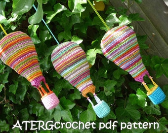Crochet pdf pattern AIR BALLOON by ATERGcrochet