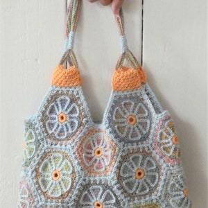 Crochet pattern Flower Bag Melange by ATERGcrochet image 6