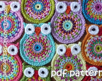 Crochet pattern OWL &#39;big brother&#39; by ATERGcrochet