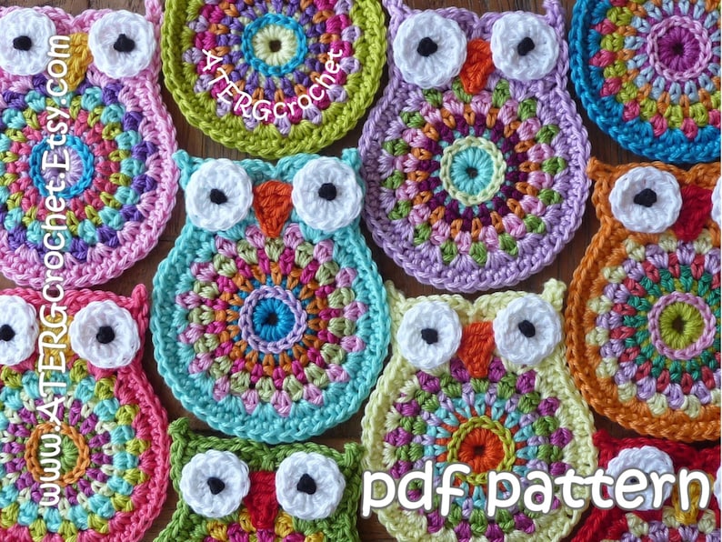 Crochet pattern OWL 'big brother' by ATERGcrochet image 1