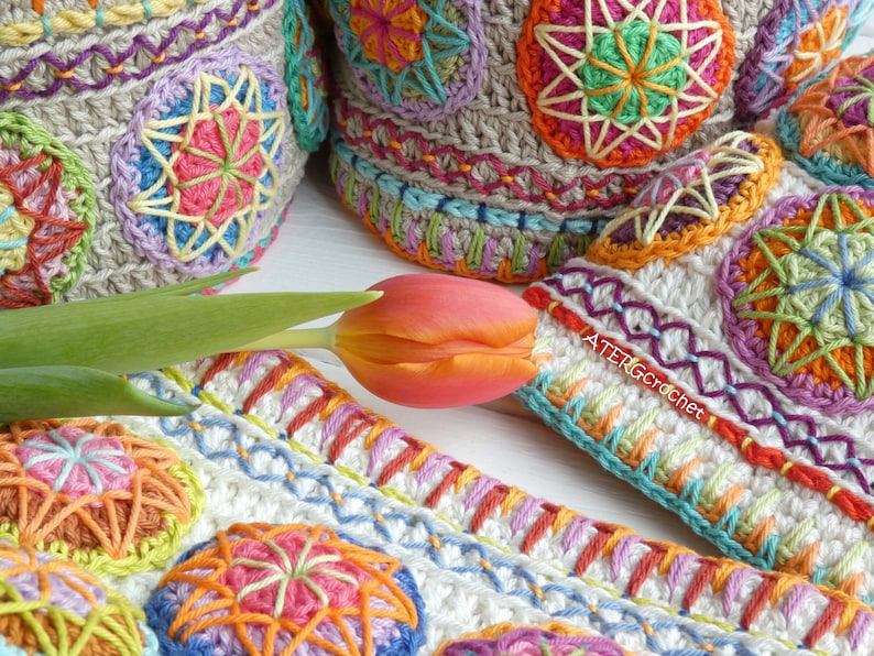 Crochet pattern Happy Plant Pots by ATERGcrochet image 6