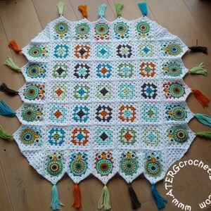 Crochet pattern owl granny square baby blanket by ATERGcrochet image 2