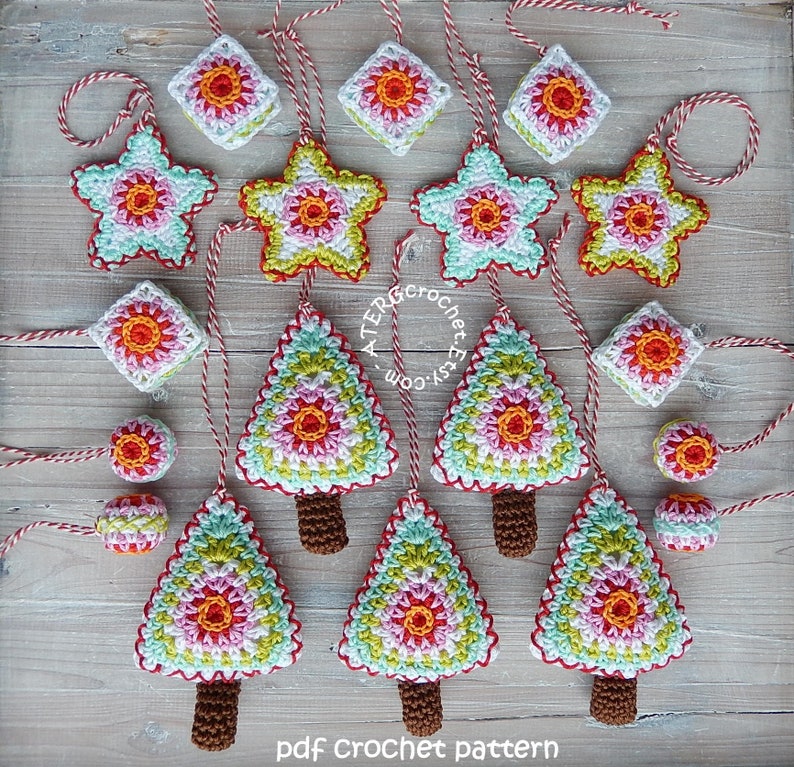 Crochet pattern Christmas set by ATERGcrochet image 3