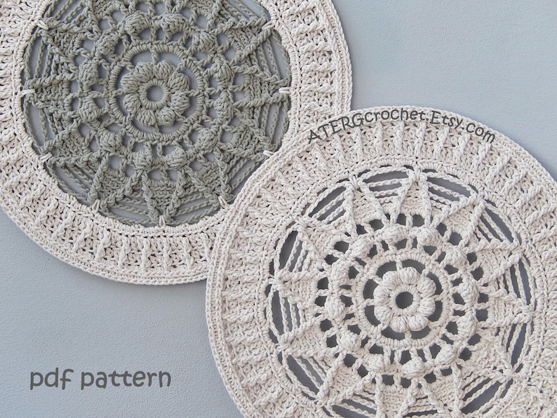 Crochet pattern BIG MANDALA by ATERGcrochet image 2