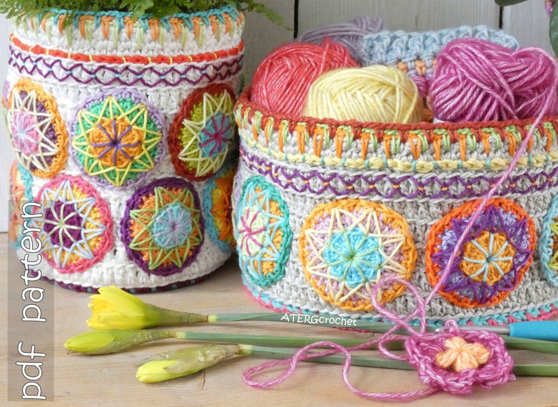 Crochet pattern Happy Plant Pots by ATERGcrochet image 3