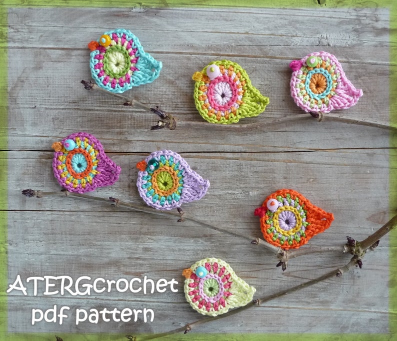 Crochet pattern BIRD key ring by ATERGcrochet image 4