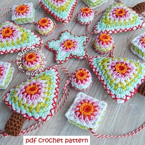 Crochet pattern Christmas set by ATERGcrochet image 2