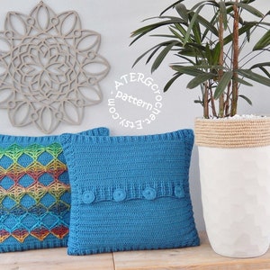 Crochet pattern CUSHION COVER by ATERGcrochet image 1