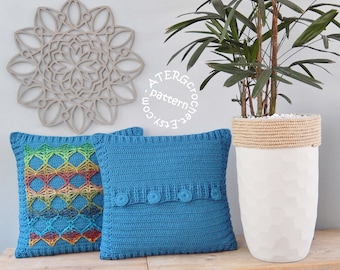 Crochet pattern CUSHION COVER by ATERGcrochet