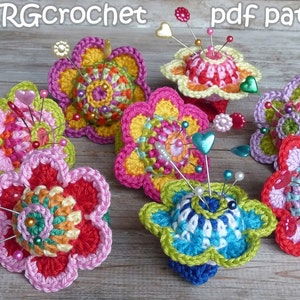 Crochet pattern pincushion ring by ATERGcrochet image 1