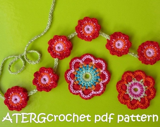 Crochet Pattern Triple Flower Power by Atergcrochet - Etsy