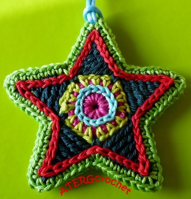 Crochet pattern STAR by ATERGcrochet image 2