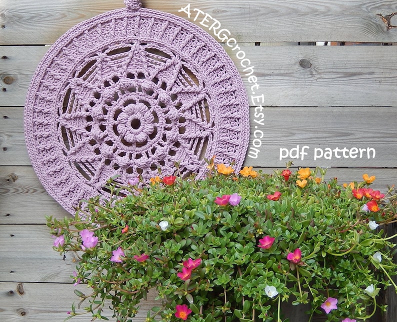 Crochet pattern BIG MANDALA by ATERGcrochet image 4