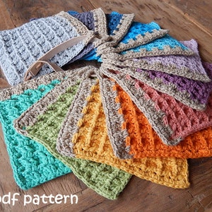 Crochet Pattern POTHOLDER WAFFLE by Atergcrochet (Instant Download) - Etsy