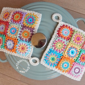 Crochet pattern POTHOLDER SQUARES by ATERGcrochet image 2