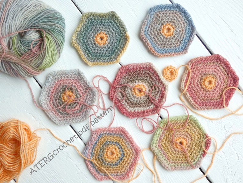 Crochet pattern Flower Bag Melange by ATERGcrochet image 3